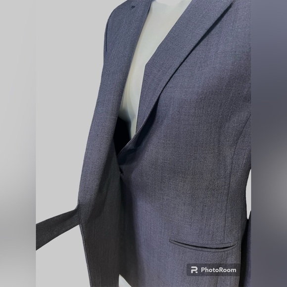 Banana Republic women’s blue wool front tie notched lapel blazer jacket size 2 - Picture 7 of 10
